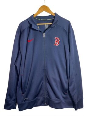 Boston Red Sox Nike Dri Fit Baseball MLB Full Zip Jacket Mens XXL